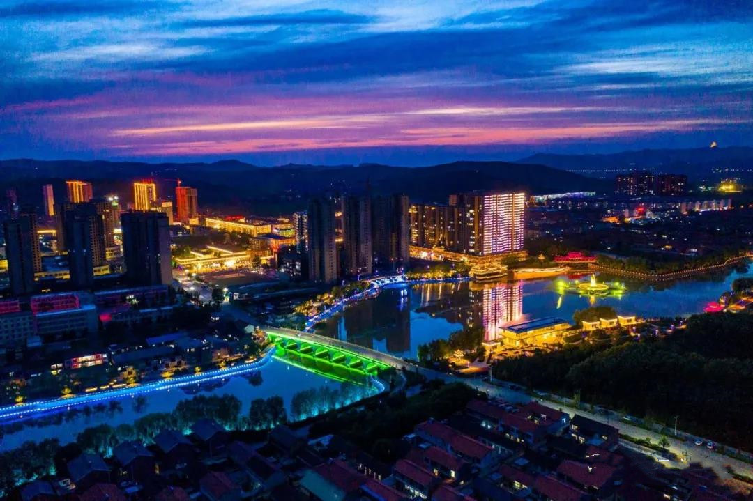 水上公园夜色_图说壶关_壶关融媒体